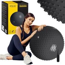 Мяч для фитнеса 4FIZJO Anti-Burst Black массажный 65 см (4FJ0618): Диаметр, см 65