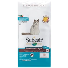 Сухой монопротеиновый корм Schesir Cat Sterilized & Light для стерилизованных кошек и кастрированных котов с рыбой 10 кг: Тип Сухой корм