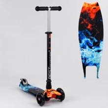 Детский самокат Best Scooter Maxi A 25769/779-1517 Голубой с оранжевым: Количество колес 3