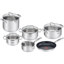 Tefal Duetto+ 10 пр. (G718SA74): Материал корпуса Нержавеющая сталь