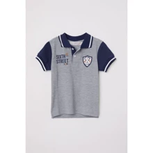 Поло H & M 6607617 110-116 см сіре: Тип футболки