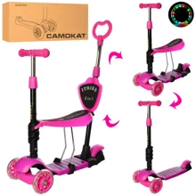 Самокат 5в1 iTrike Maxi JR 3-026-B-1 (pink): Количество колес 3
