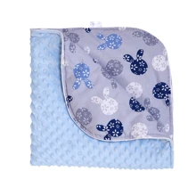 Плед Twins Minky Spring 80x80 см голубой (1461-TMS-04): Тип Плед