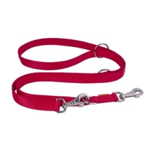 Поводок-перестежка Collar Dog Extremе нейлоновый двойной (ш 20мм, д 100-180см), красный: Тип Поводок