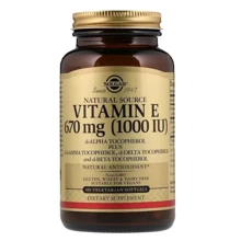 Solgar Vitamin E 670 mg (1000 IU) Солгар Витамин Е 100 вегетарианских мягких таблеток: Тип Витамин E