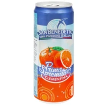 Упаковка сокосодержащего газированного напитка San Benedetto Prima Spremitura Clementina 24х0.33 л (8001620015117_24): Объем, л 7.92