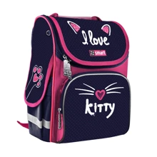 Рюкзак шкільний каркасний Smart PG-11 I love kitty (558998): Вікова група от 6 до 10 лет