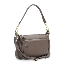 Женская сумка через плечо Borsa Leather серая (K1bb301gr-grey): Пол Женский