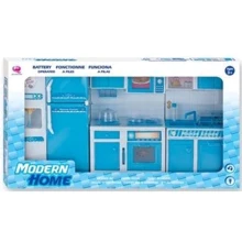Детский игровой набор QunFengToys Кухня в синем цвете (52.5x8x28 см) (25388B): Производитель QunFengToys