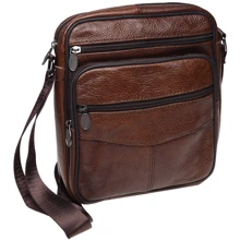 Чоловіча сумка планшет Borsa Leather коричнева (K18490-brown): Стать Чоловік