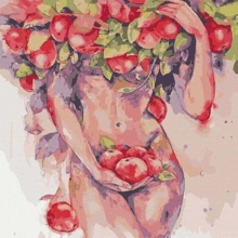 Картина по номерам Идейка Яблочное искушение ©lesya_nedzelska_art 40х40 см (KHO4989): Производитель Идейка
