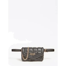 Жіноча поясна сумка Guess Kamina Cnvrtbl Xbody Belt Bag чорна (HWVS8111810-BLA): Стать жіночий