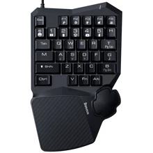 Клавиатура Baseus GAMO One-Handed Gaming Keyboard Black (GMGK01-01): Подключение проводное