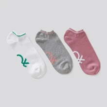 Женские носки United Colors of Benetton L (25) 3 пары разноцветные (6AO3H21TS): undefined undefined