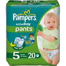Подгузники-трусики Pampers Active Boy Junior (12-18 кг) Стандарт 20шт (4015400255512): Тип Подгузники-трусики