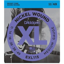 Струна для гитар Струны D`ADDARIO EXL115 XL BLUES/JAZZ ROCK (11-49): Тип Комплект струн