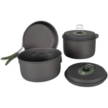 Набор посуды Bo-Camp Explorer 3 Pieces Hard Anodized Grey/Green (2200239): Производитель Bo-Camp