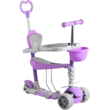 Самокат Best Scooter фиолетовый (B-4125): Количество колес 3