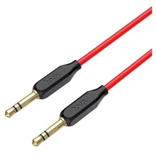 Кабель Hoco Audio Cable AUX 3.5mm Jack UPA11 1m Black: Тип Mini-jack 3.5mm - Mini-jack 3.5mm