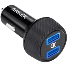 Зарядное устройство ANKER USB Car Charger PowerDrive 2 Quick Charge 3.0 Ports V3 Black (A2228H11): Тип автомобильное