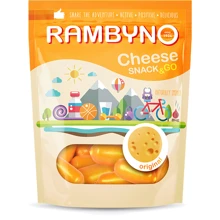 Cыр плавленный копченый Rambyno Snack оригинальный 75 г (WT1946): Вес нетто 75 г