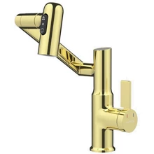 Смеситель для раковины Lefton Single-Hole Rotatable Faucet with Temperature Display-BF2204 Polished Gold: Назначение Для раковины