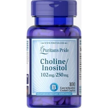 Puritan's Pride Choline Bitartrate Inositol Холин и Инозитол 100 капсул: Форма выпуска Капсулы