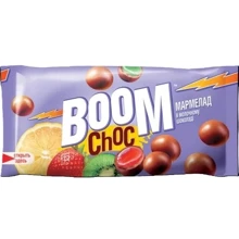 Драже Boom Choc Мармелад у молочному шоколаді зі смаком фруктів 45 г (4820005197316): Вага, г 45