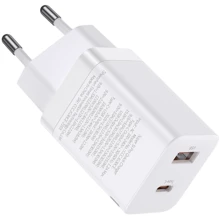 Зарядное устройство Baseus Wall Charger USB+USB-C Super Si Pro 30W White (CCSUPP-E02): Особенности Быстрая зарядка, Power Delivery (PD), USB-C