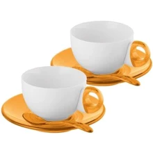 Набір чашок для капучино Guzzini Art & Cafe 22400145 жовтий (на 2 перс): undefined undefined