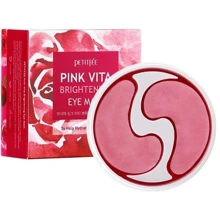Petitfee Pink Vita Brightening Eye Mask Осветляющие патчи для глаз на основе эссенции розовой воды 60 шт.: Назначение Увлажнение