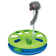 Игрушка Trixie Crazy Circle с мышкой 24x29 см пластик салатовая (4011905041353): undefined undefined