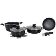 Набор посуды Gimex Cookware Set induction 7 предметов Black (6977222) (DAS302019): Производитель Gimex