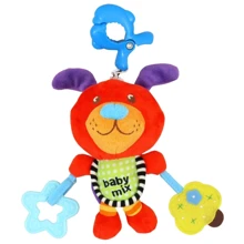 Плюшева підвіска музична Baby Mix Собачка червона Мультицвет (P/1122-EU00): Виробник Baby Mix
