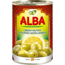 Оливки Alba Food фаршированные лимоном 300 мл (8435761500315): Объем 300 мл