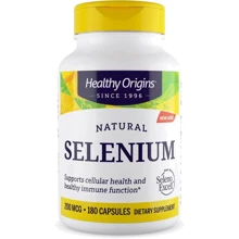 Healthy Origins Natural Selenium 200 mg Селен 180 капсул: Тип Селен