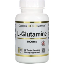 California Gold Nutrition SPORT L-Glutamine, 1.000 mg, 60 Veggie Capsules (CGN-01131): Тип Глютамины