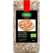 Хлопья Organic Country пшеничные органические 300 г (WT3195): Вес нетто 300 г
