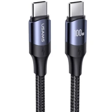 Кабель Usams Cable USB-C to USB-C PD 100W 3m Black (US-SJ526): Тип USB-C - USB-C