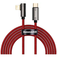 Кабель Baseus Cable USB-C to Lightning Legend Elbow 20W 2m Red (CACS000309): Тип USB-C - Lightning