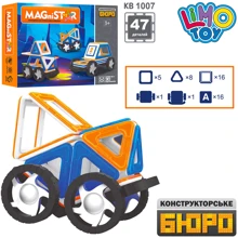 Магнитный конструктор Limo Toy Транспорт Magnistar 47 деталей (LT5001): Количество деталей, шт. 47