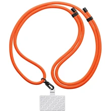 Ремешок для смартфона ArmorStandart Rope Black Tangerine with Clear holder (ARM86430): Цвет оранжевый