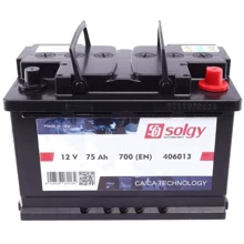 Автомобільний акумулятор Solgy 6CT-75 Аз (406013) UA: Ємність, Ач 75