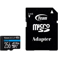 Карта памяти Team 256GB microSDXC UHS-I U3 V30 A1 ELITE + adapter (TEAUSDX256GIV30A103): Тип карты MicroSDXC