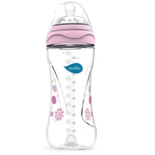 Пляшка Nuvita для годування Mimic 330мл. 4м + Антіколіковая, рожева (NV6050Pink): Матеріал пластик