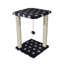 Когтеточка Lucky Pet домик сизалевый Симба 2 черный 33х33х52 см (4820224215877): Высота столбика 52 см