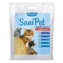 Наполнитель древесный SANI PET для кошачьего туалета 10 кг натуральный (4823082401192) (Наполнители для туалетов для котов) Stylus Approved: Производитель Природа