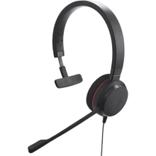 Навушники Jabra Evolve 20SE Mono MS USB-C Black (4993-823-389): Тип конструкції накладні