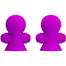 Вакуумные стимуляторы для сосков с вибрацией LYBAILE Pretty Love Vibrating Nipple Suckers Purple: Для кого Для женщин