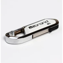 USB-флешка Mibrand 8GB Aligator USB 2.0 White (MI2.0/AL8U7W): Стандарт USB USB 2.0